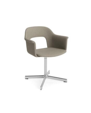 Hay Layout 234 Spisebordsstol Med Armlæn   Swivel Naveli 133 Aluminium