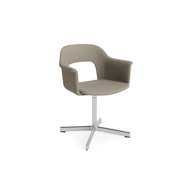 Hay Layout 234 Spisebordsstol Med Armlæn Swivel Naveli 133 Aluminium