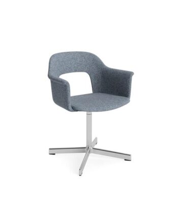 Hay Layout 234 Spisebordsstol Med Armlæn   Swivel Vanir 733 Aluminium