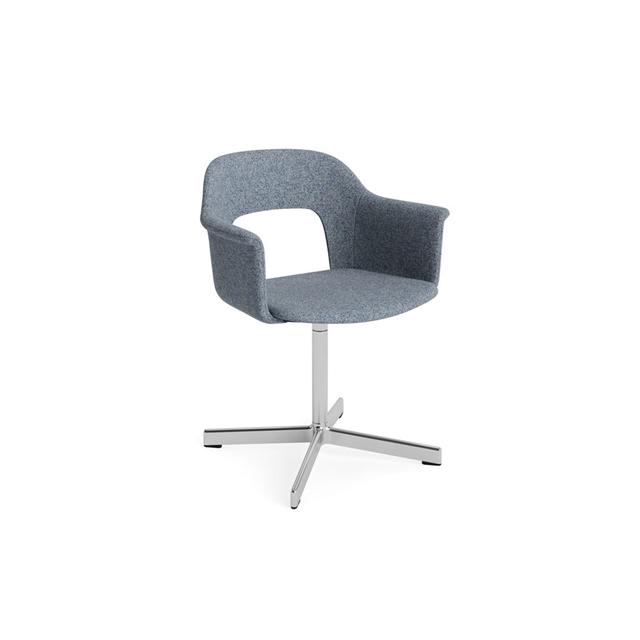 Hay Layout 234 Spisebordsstol Med Armlæn Swivel Vanir 733 Aluminium