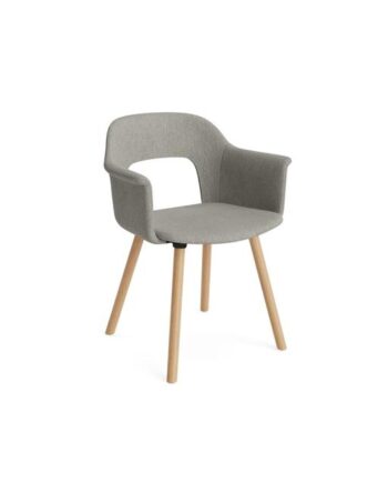 Hay Layout 224 Spisebordsstol Med Armlæn Turf Light Grey Eg