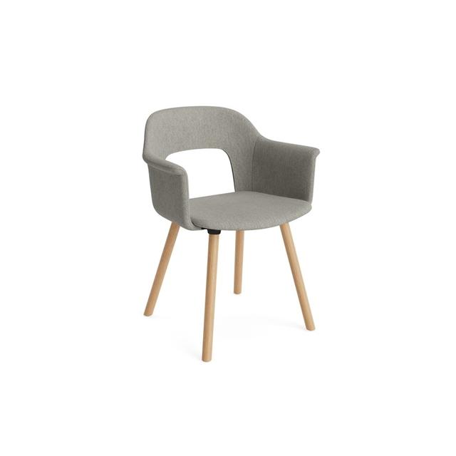 Hay Layout 224 Spisebordsstol Med Armlæn Turf Light Grey Eg