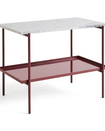 Hay Rebar Sidebord L45 Rød Grå Marmor