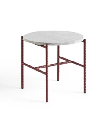 Hay Rebar Sidebord ø45 Rød Grå Marmor