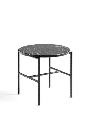 Hay Rebar Sidebord ø45 Sort Marmor