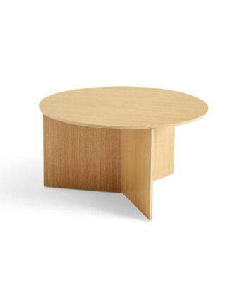 Hay Slit Wood Sofabord Rundt ø65 Lakeret Egetræ