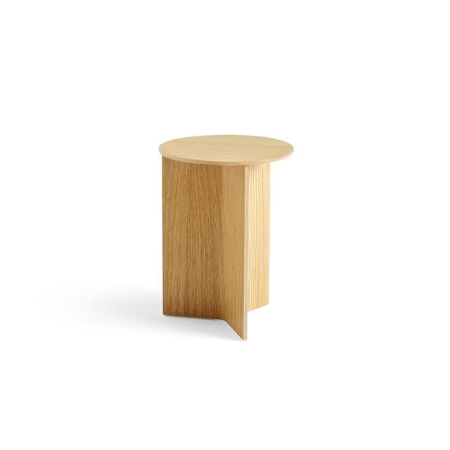Hay Slit Wood Sofabord Rundt ø35 Lakeret Egetræ