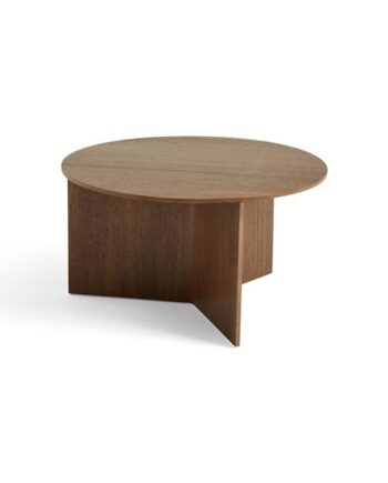 Hay Slit Wood Sofabord Rundt ø65 Lakeret Valnød