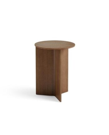 Hay Slit Wood Sofabord Rundt ø35 Lakeret Valnød