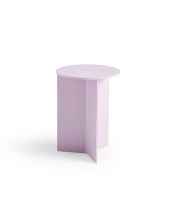 Hay Slit Wood Sofabord Rundt ø35 Pink