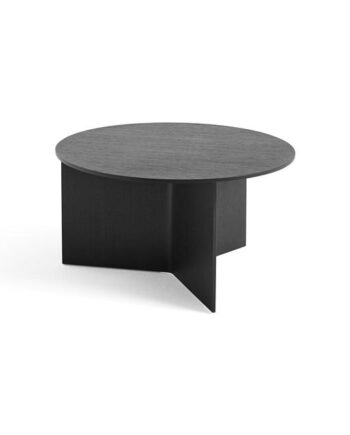 Hay Slit Wood Sofabord Rundt ø65 Sort