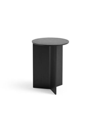 Hay Slit Wood Sofabord Rundt ø35 Sort