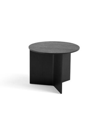 Hay Slit Wood Sofabord Rundt ø45 Sort