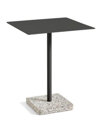 Hay Terrazzo Udendørs Cafébord 60x60 Antracit Grå Terrazzo