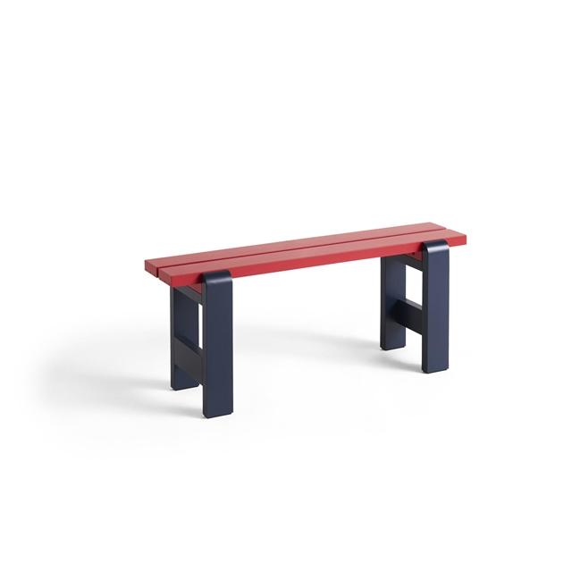 Hay Weekday Bænk Duo Wine Red Steel Blue