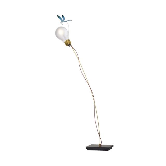 Ingo Maurer Ricchi Poveri Bzzzz Bordlampe Blå