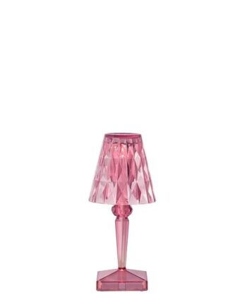 Kartell Battery Transportabel Lampe Pastel Pink