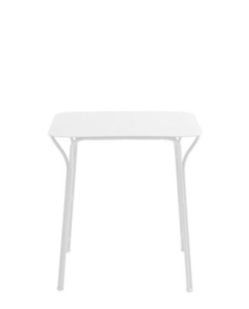 Kartell Hiray Udendørsbord Kvadrat H72 Hvid