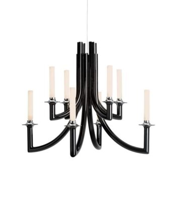 Kartell Khan Metal Lysekrone Glossy Black