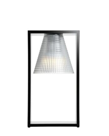 Kartell Light-air Bordlampe Sculpted Sort Krystal