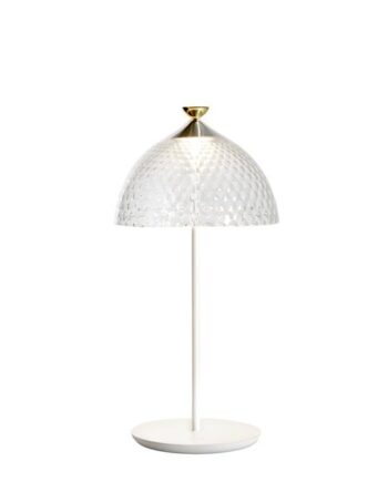 Kartell Pumo Bordlampe Transparent Hvid