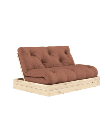 Karup Design Flip Sovesofa Med Madras 140x200 Clay Brown Raw