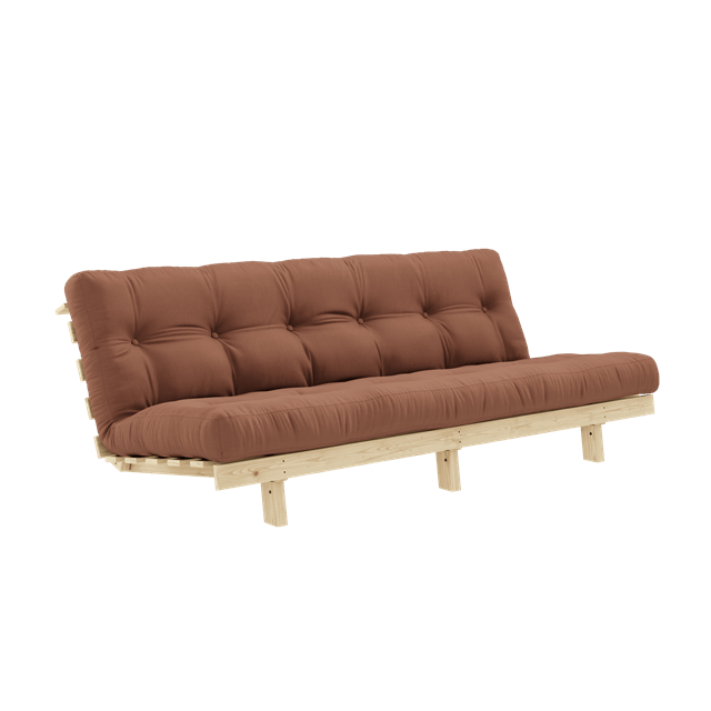 Karup Design Lean Sovesofa Med Alpha Madras 130x200 Clay Brown Raw
