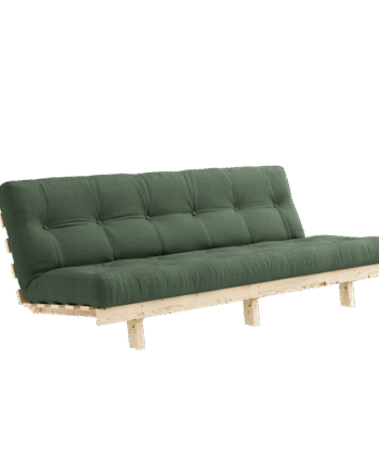 Karup Design Lean Sovesofa Med Alpha Madras 130x200 Oliven Grøn Raw