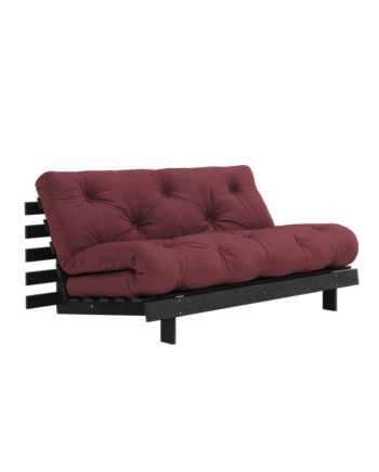 Karup Design Roots Sovasofa Med Roots Madras 160x200 Bordeaux Sortlakeret