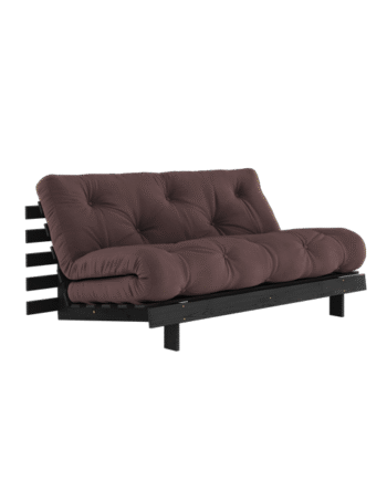Karup Design Roots Sovasofa Med Roots Madras 160x200 Brun Sortlakeret