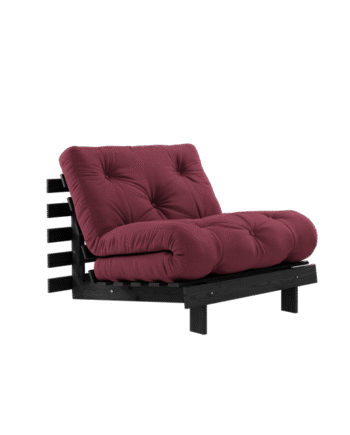 Karup Design Roots Sovesofa Med Madras 90x200 Black Night Bordeaux