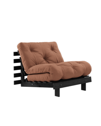 Karup Design Roots Sovesofa Med Madras 90x200 Black Night Clay Brown