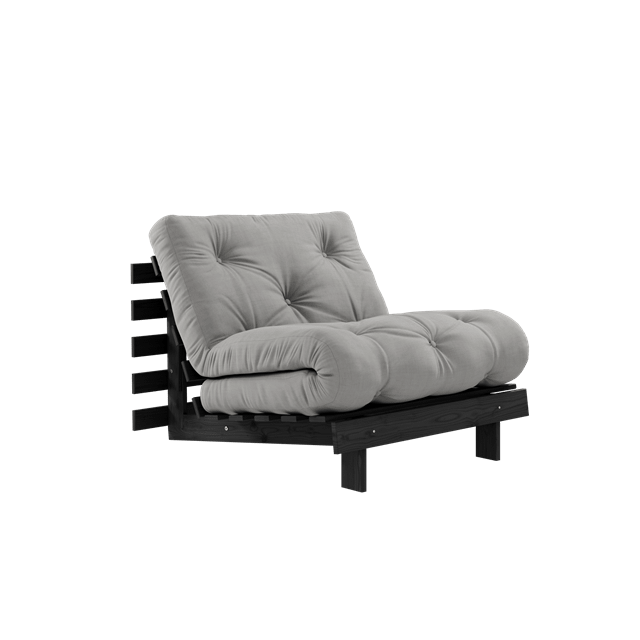 Karup Design Roots Sovesofa Med Madras 90x200 Black Night Grå
