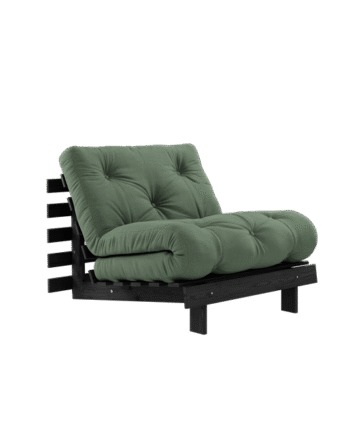 Karup Design Roots Sovesofa Med Madras 90x200 Black Night Oliven Grøn