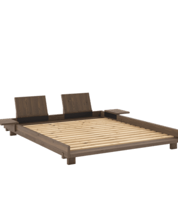 Karup Design Social Sengestel Med   Stk  Rygstøtte   Sidebord 160x200 Carob Brown