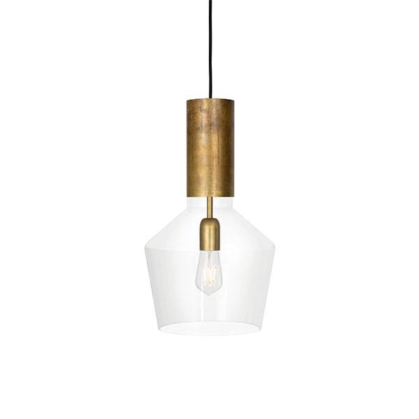 Konsthantverk Fenomen Bred Pendel Klart Glas Messing