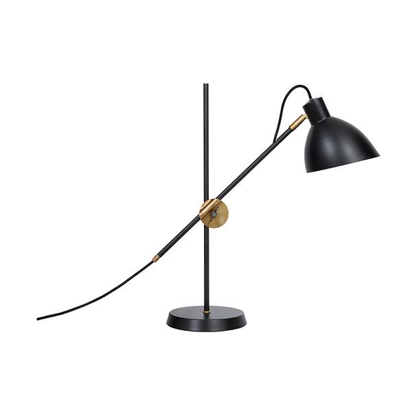 Konsthantverk Kh Bordlampe Rå Messing Sort
