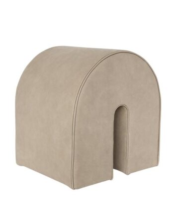 Kristina Dam Studio Curved Pouf Lys Brun