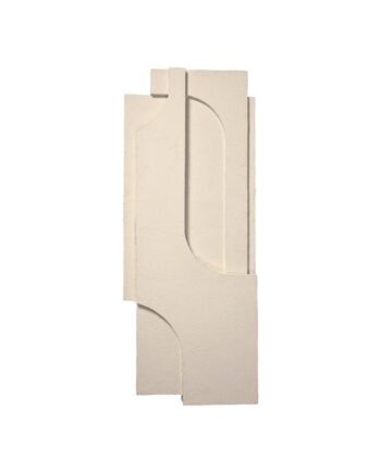 Kristina Dam Studio Serif Relief Vægophæng Stor Off White