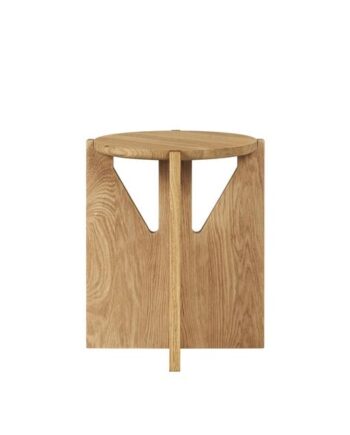 Kristina Dam Studio Simple Skammel Varm Lakeret Eg