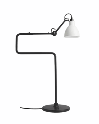 Lampe Gras N317 Bordlampe Mat Sort   Hvid