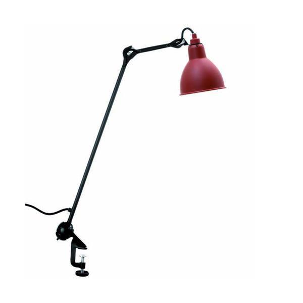 Lampe Gras N201 Bordlampe Mat Sort Mat Rød