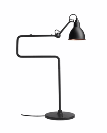 Lampe Gras N317 Bordlampe Mat Sort   Mat Sort   Kobber