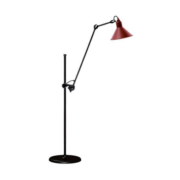 Lampe Gras N215 Gulvlampe Mat Sort Mat Rød