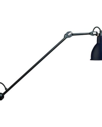 Lampe Gras N304 L60 Væglampe Mat Sort   Blå Hardwired