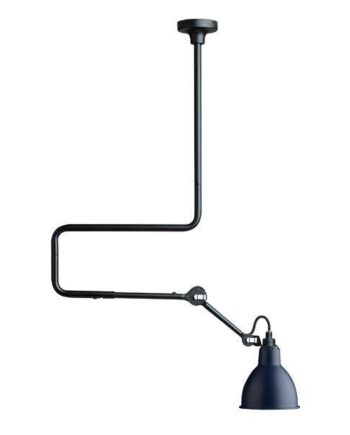 Lampe Gras N312 Loftlampe Mat Sort   Blå