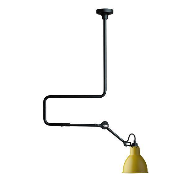 Lampe Gras N312 Loftlampe Mat Sort Gul