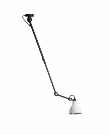 Lampe Gras N302 Loftlampe Mat Sort Hvid Kobber
