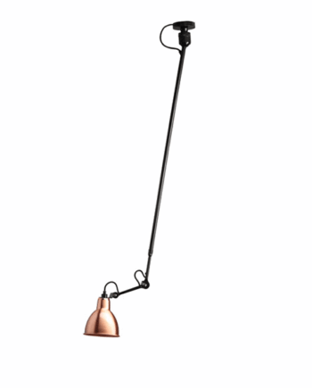 Lampe Gras N302 Loftlampe Mat Sort   Kobber