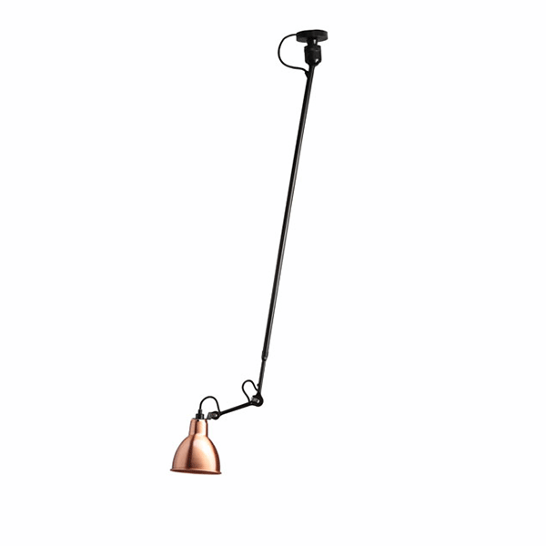 Lampe Gras N302 Loftlampe Mat Sort Kobber